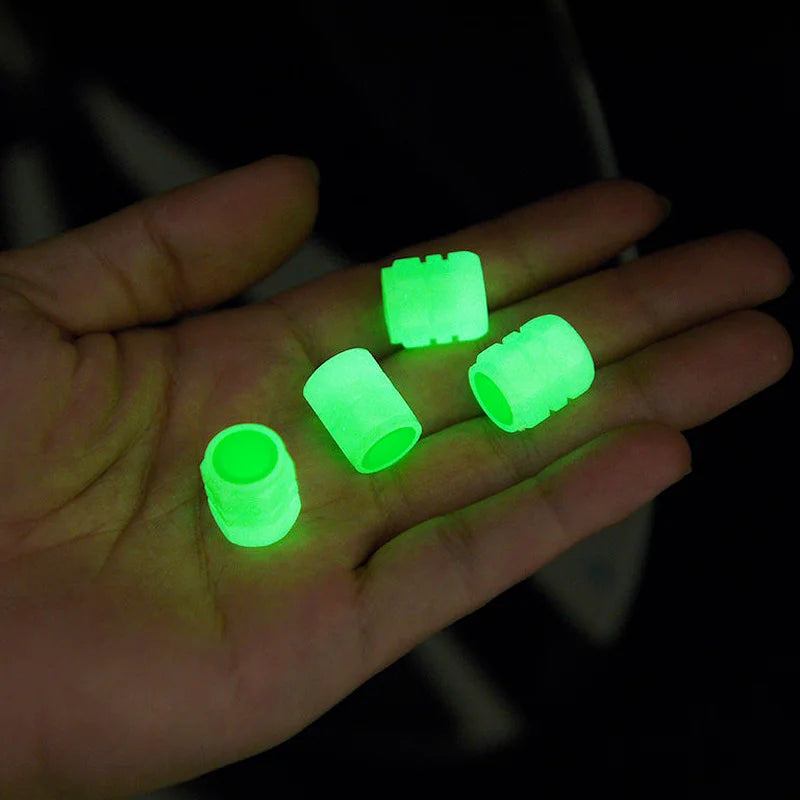 Glow in the Dark Luminous Tyre Valve Caps